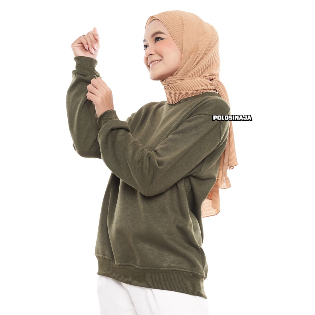 BASIC SWEATER - HIJAU ARMY