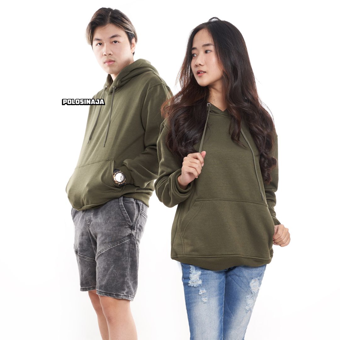 HOODIE JUMPER - HIJAU ARMY