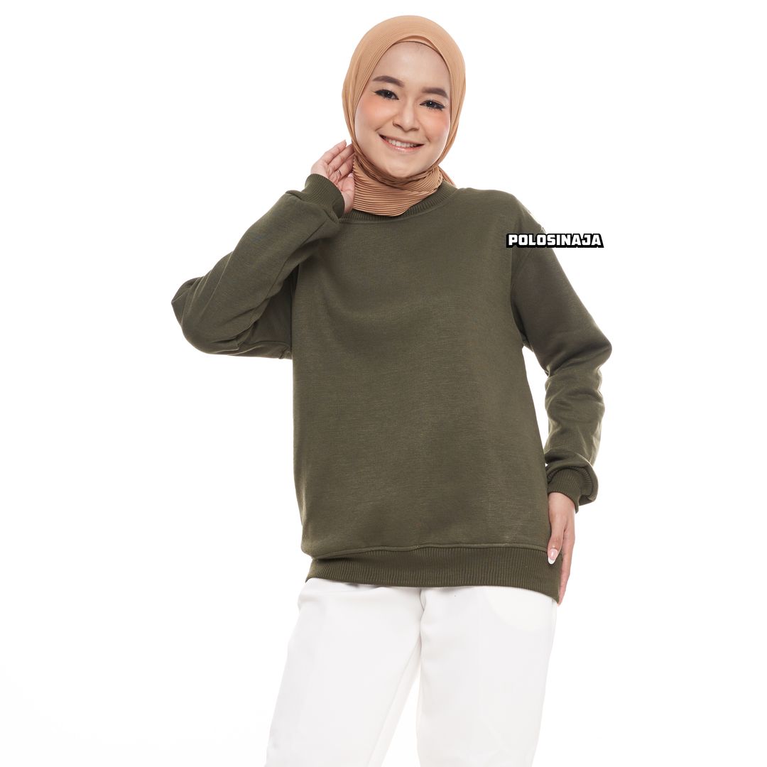 BASIC SWEATER - HIJAU ARMY