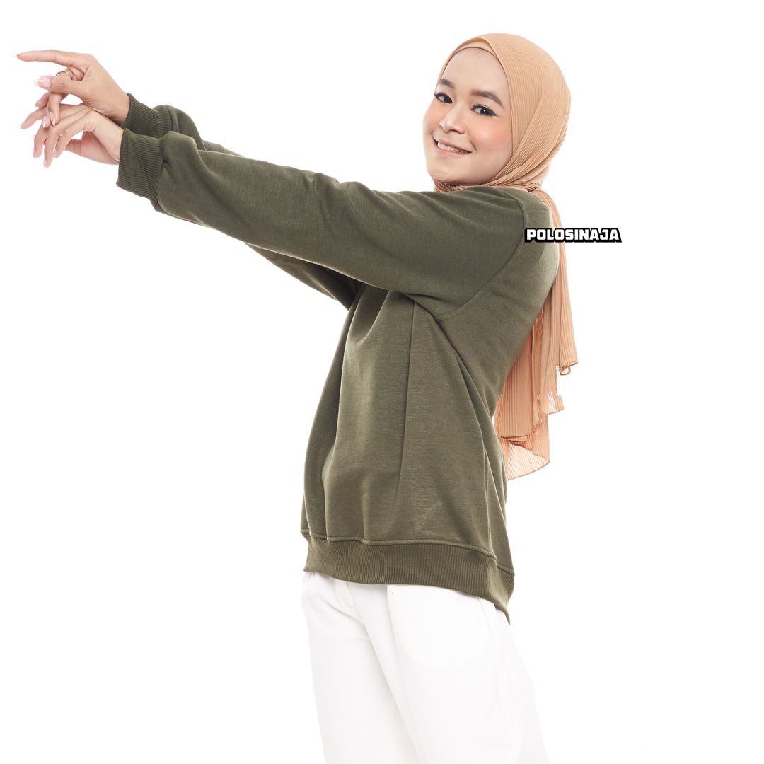 BASIC SWEATER - HIJAU ARMY