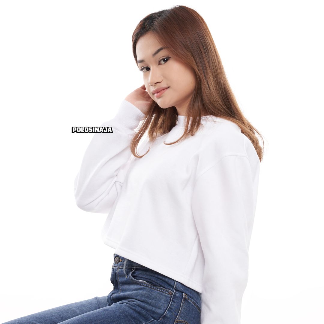 CROP SWEATER - WHITE