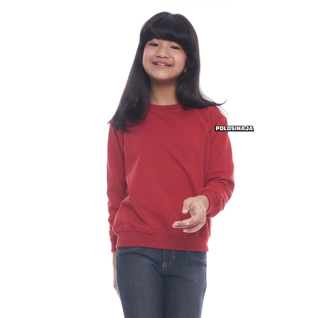 BASIC SWEATER ANAK - MAROON