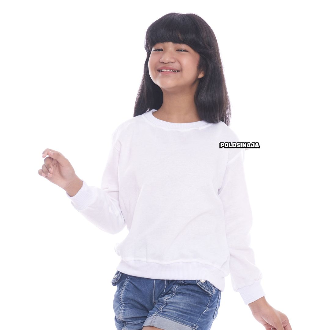 BASIC SWEATER ANAK - WHITE