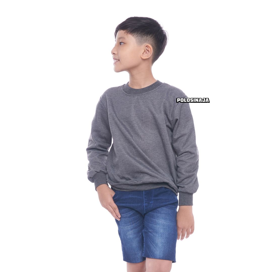 BASIC SWEATER ANAK - ABU MISTY TUA