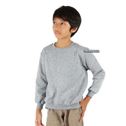 BASIC SWEATER ANAK - ABU MISTY MUDA