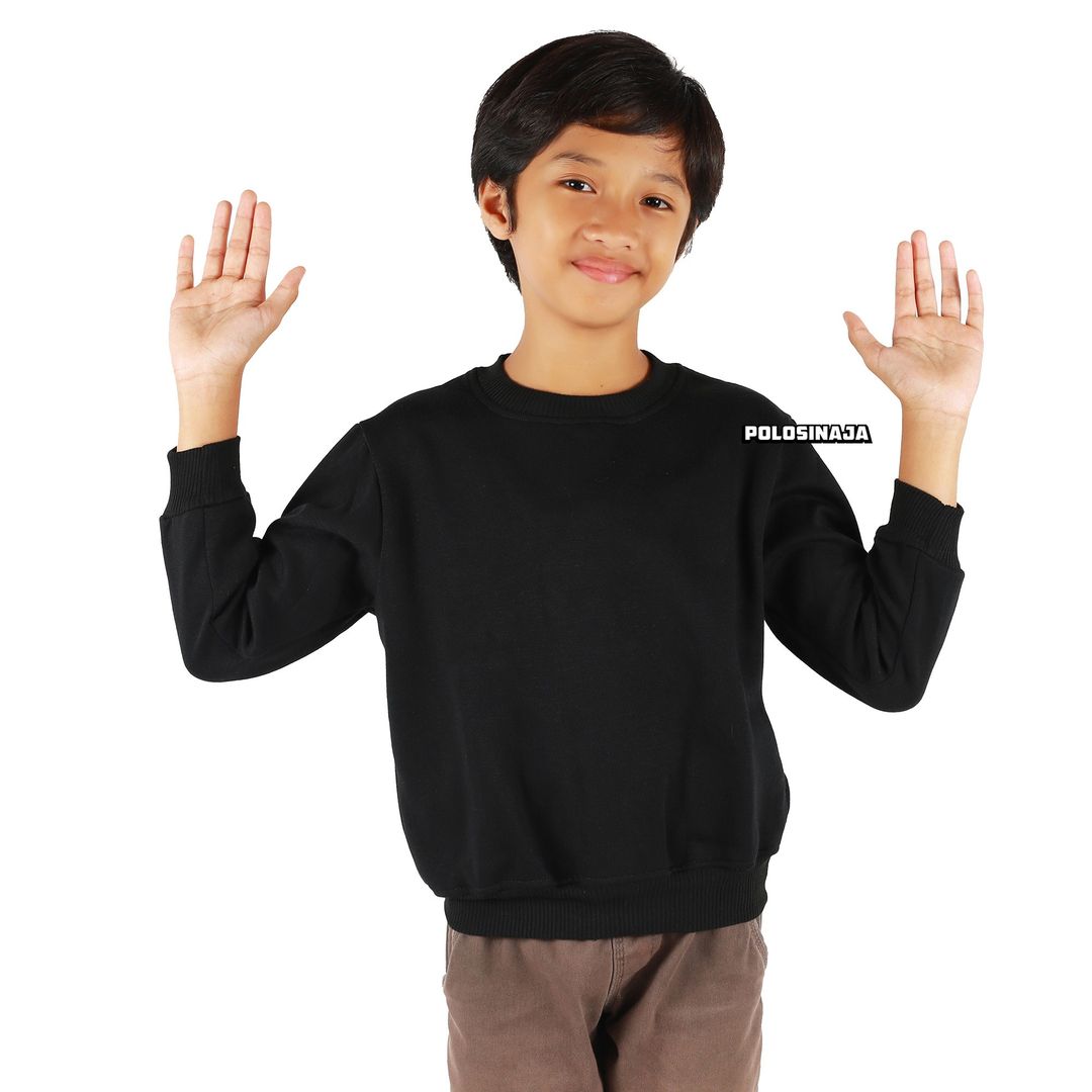 BASIC SWEATER ANAK - BLACK