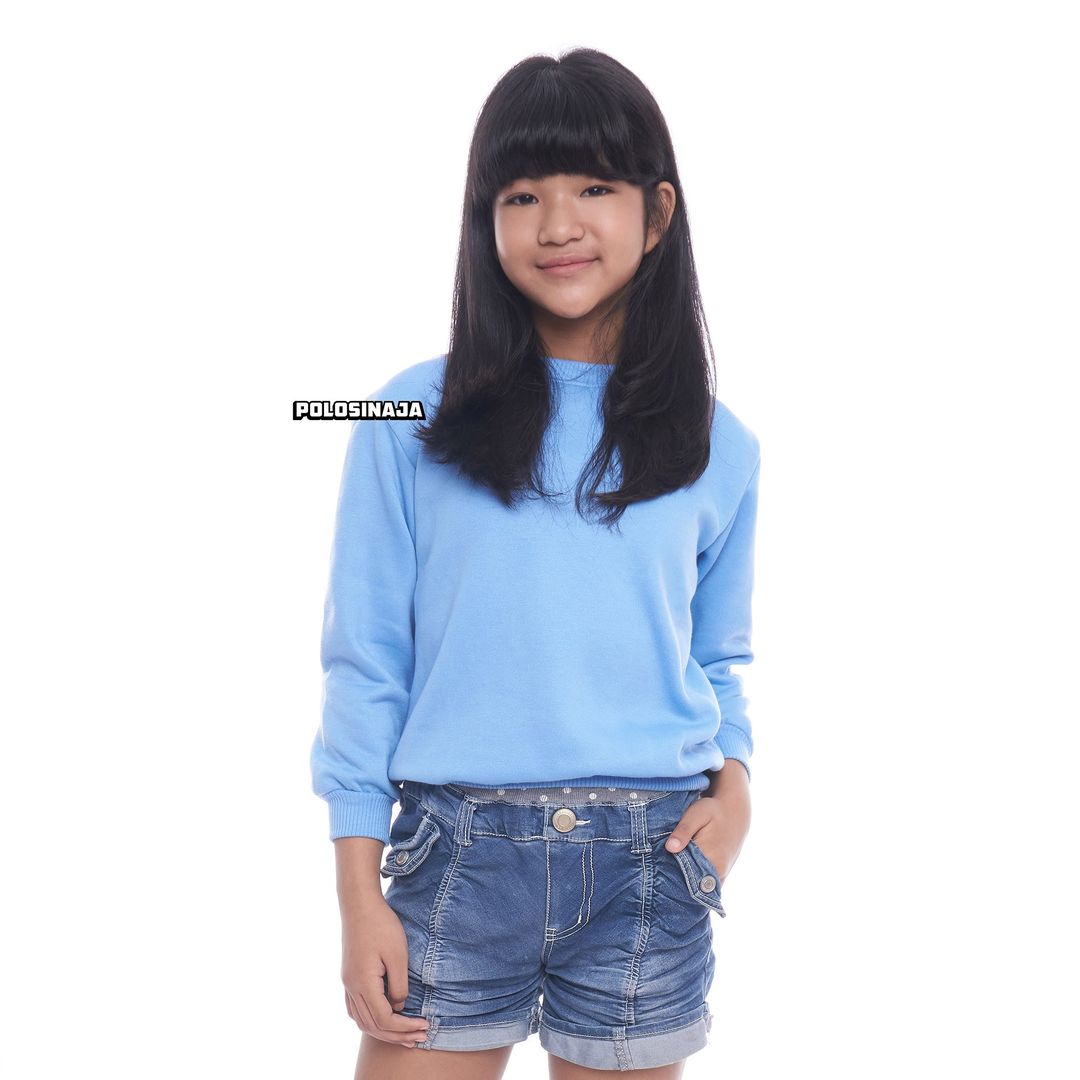 BASIC SWEATER ANAK - BABY BLUE