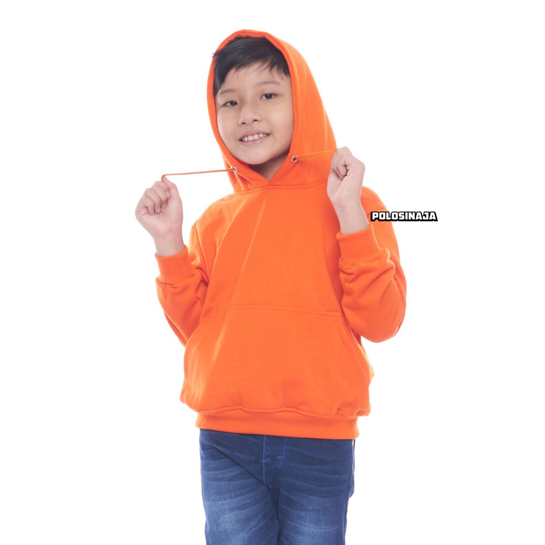 HOODIE JUMPER ANAK - ORANGE