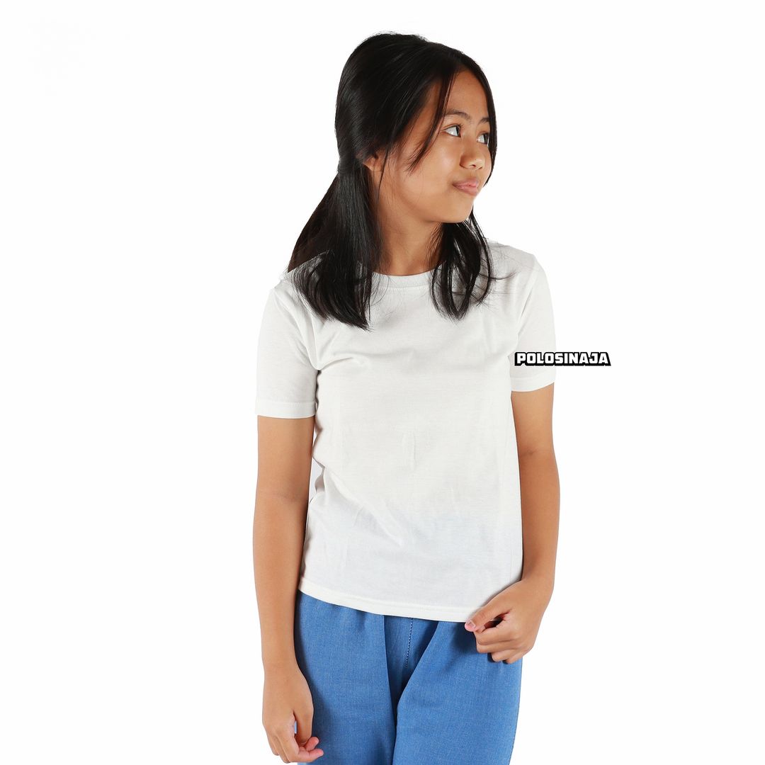 KAOS POLOS ANAK - WHITE