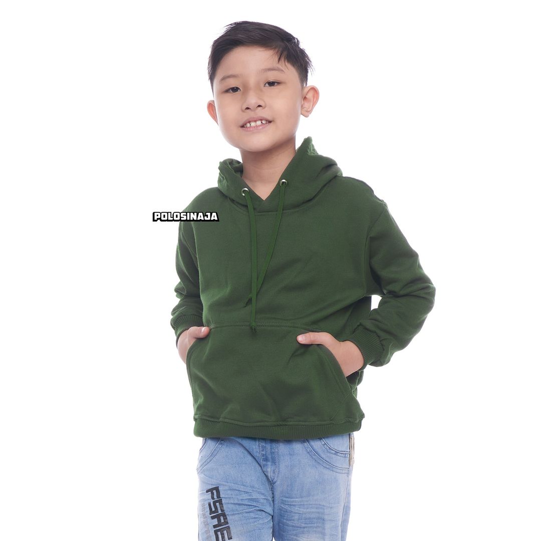 HOODIE JUMPER ANAK - HIJAU ARMY