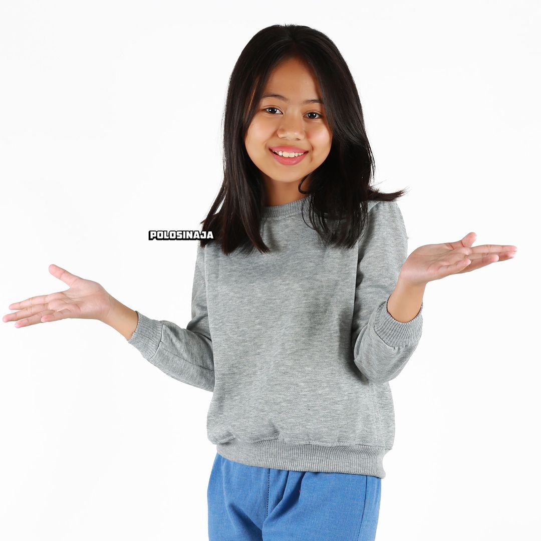 BASIC SWEATER ANAK - ABU MISTY MUDA