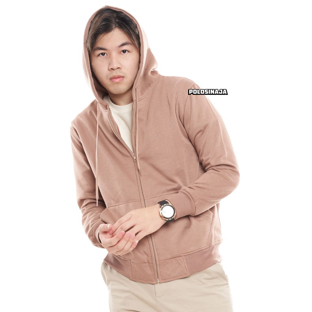 HOODIE ZIPPER - BEIGE