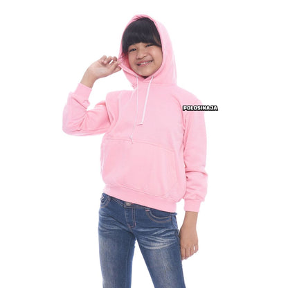 HOODIE JUMPER ANAK - BABY PINK