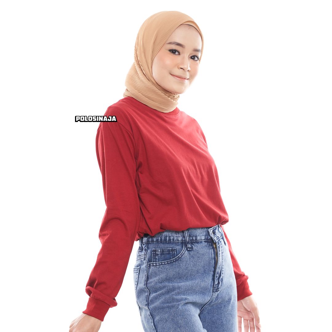 KAOS LENGAN PANJANG - MAROON