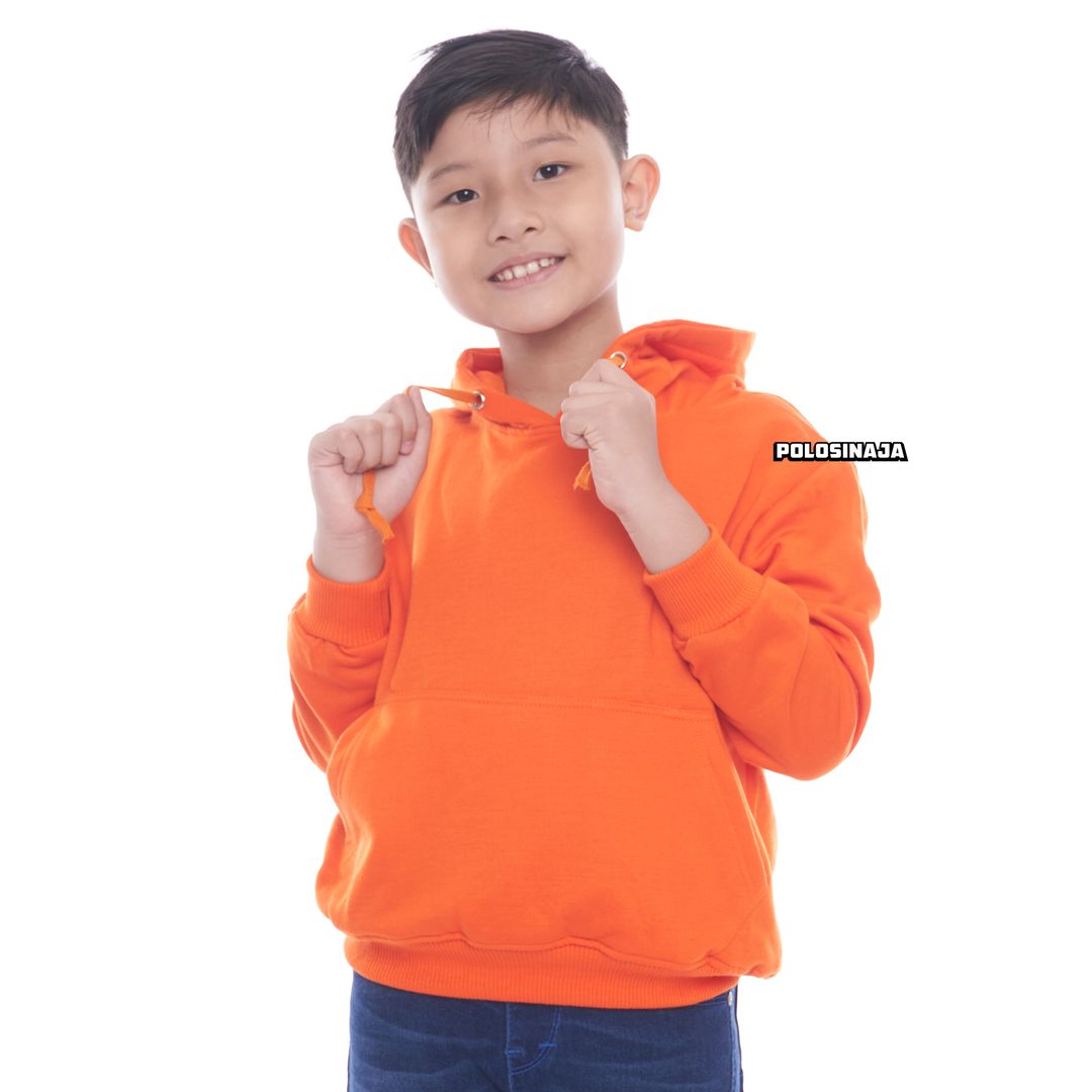 HOODIE JUMPER ANAK - ORANGE