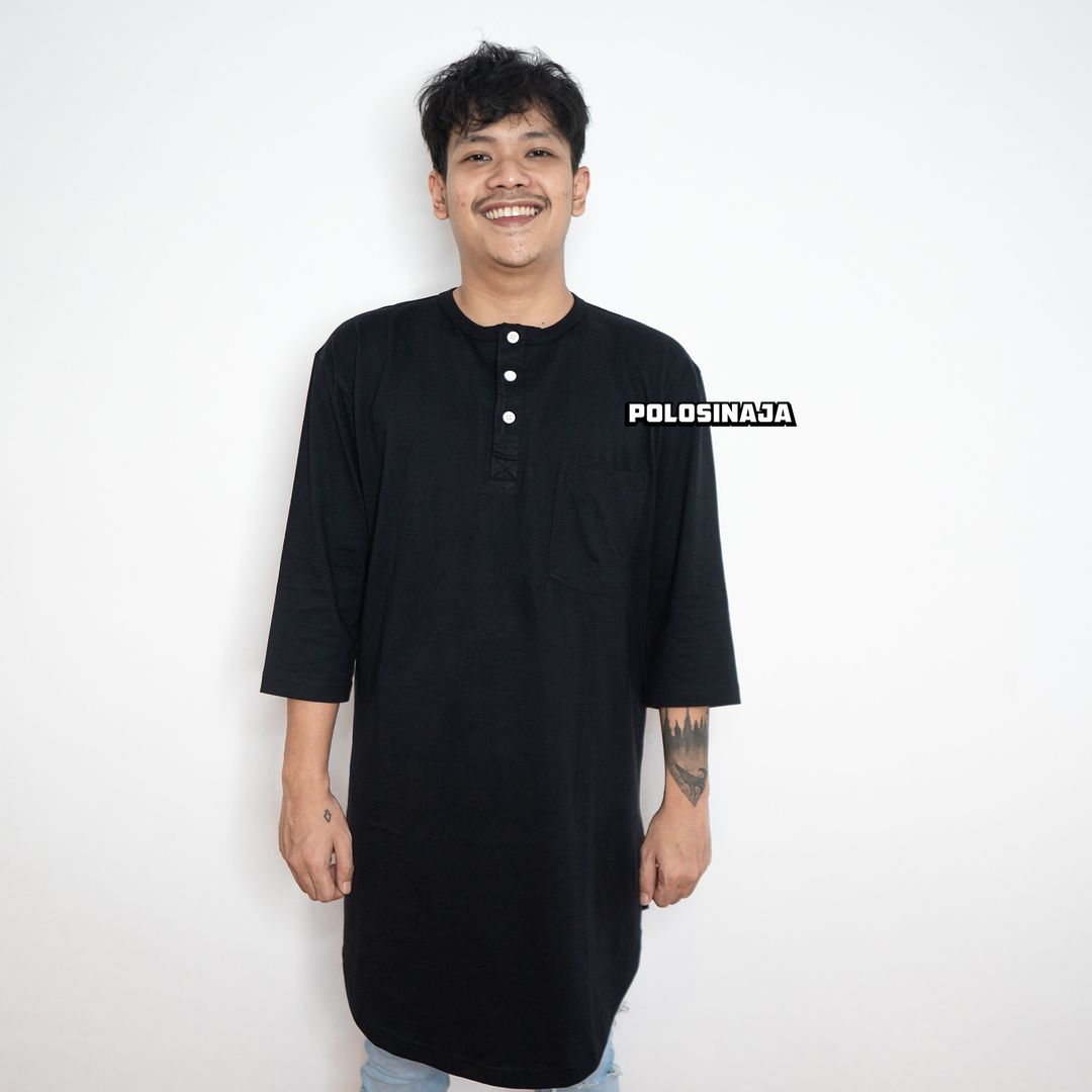 KAOS KOKO KURTA - BLACK