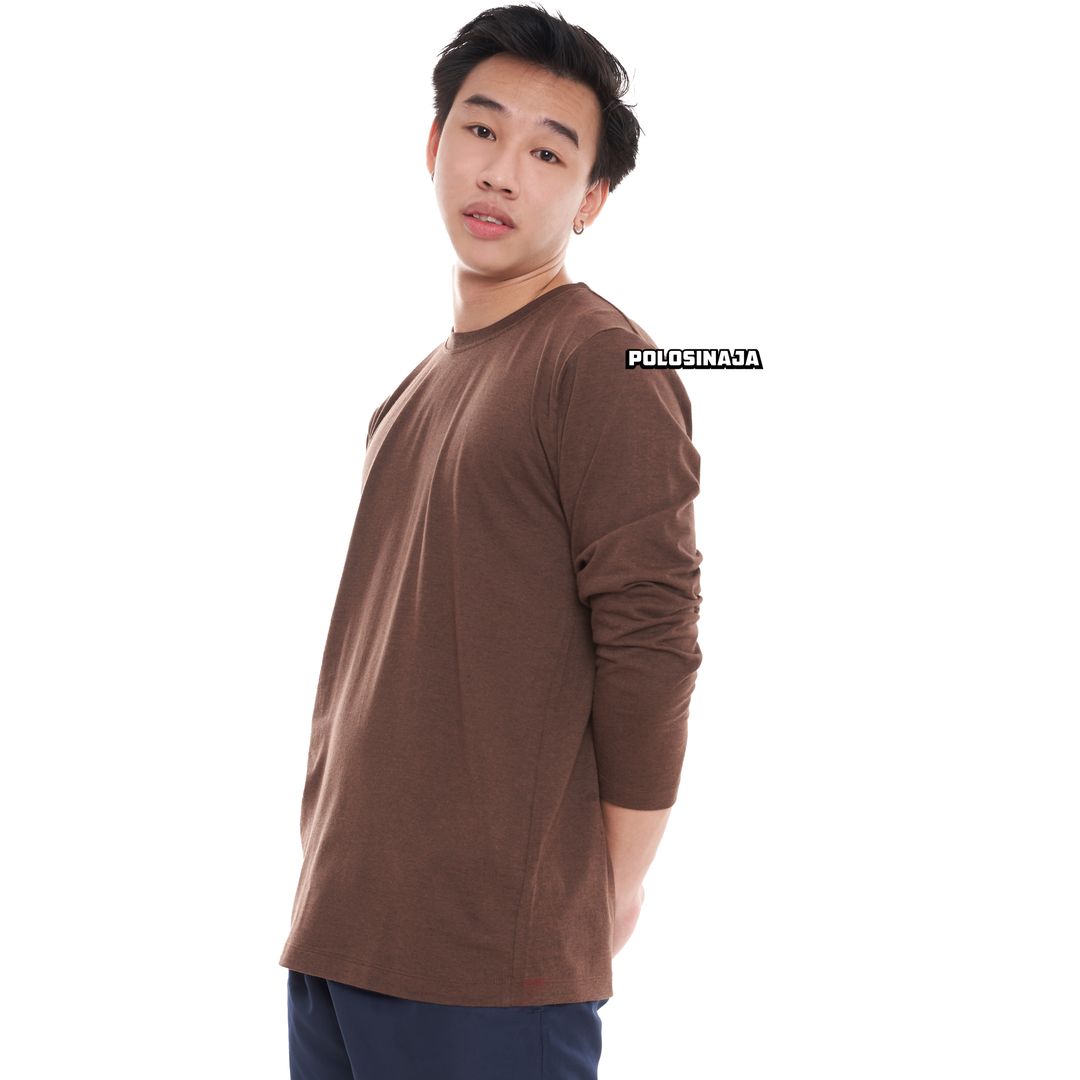 KAOS LENGAN PANJANG - BROWN