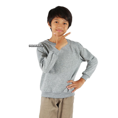 BASIC SWEATER ANAK - ABU MISTY MUDA