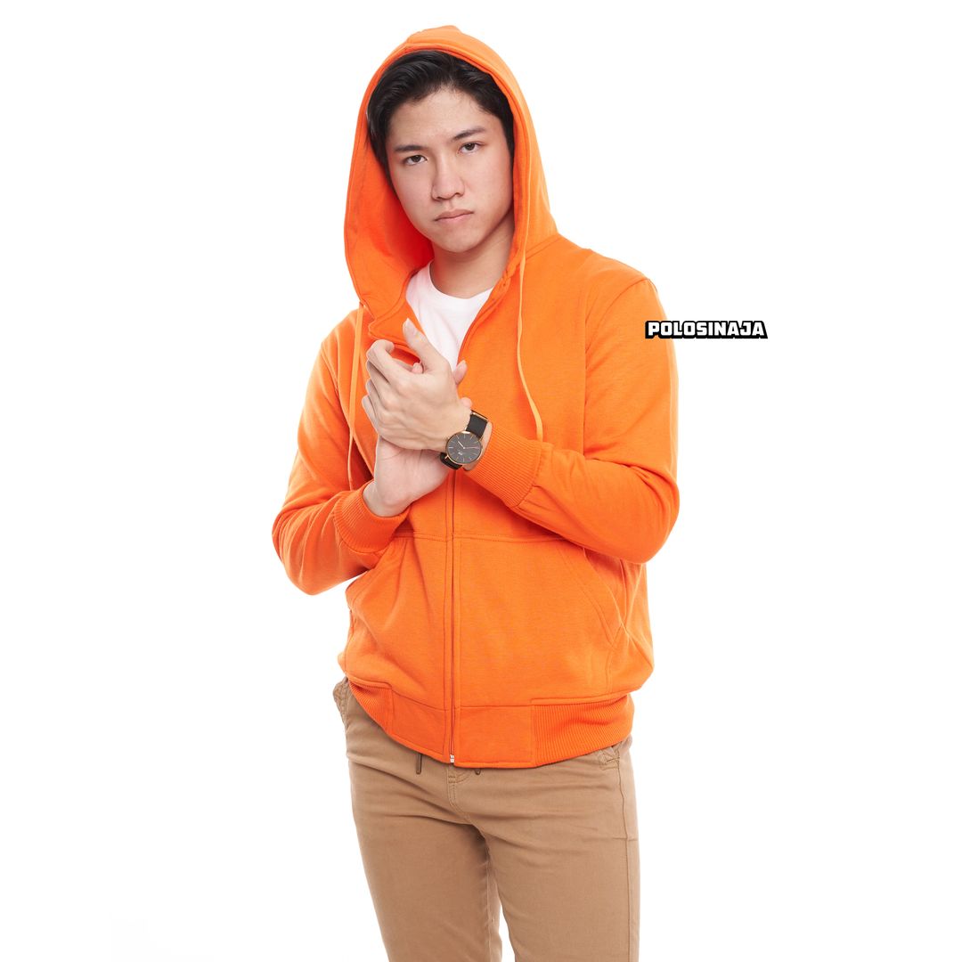 HOODIE ZIPPER - ORANGE