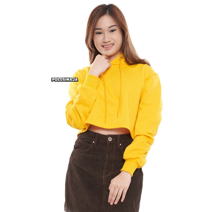 CROP HOODIE - YELLOW