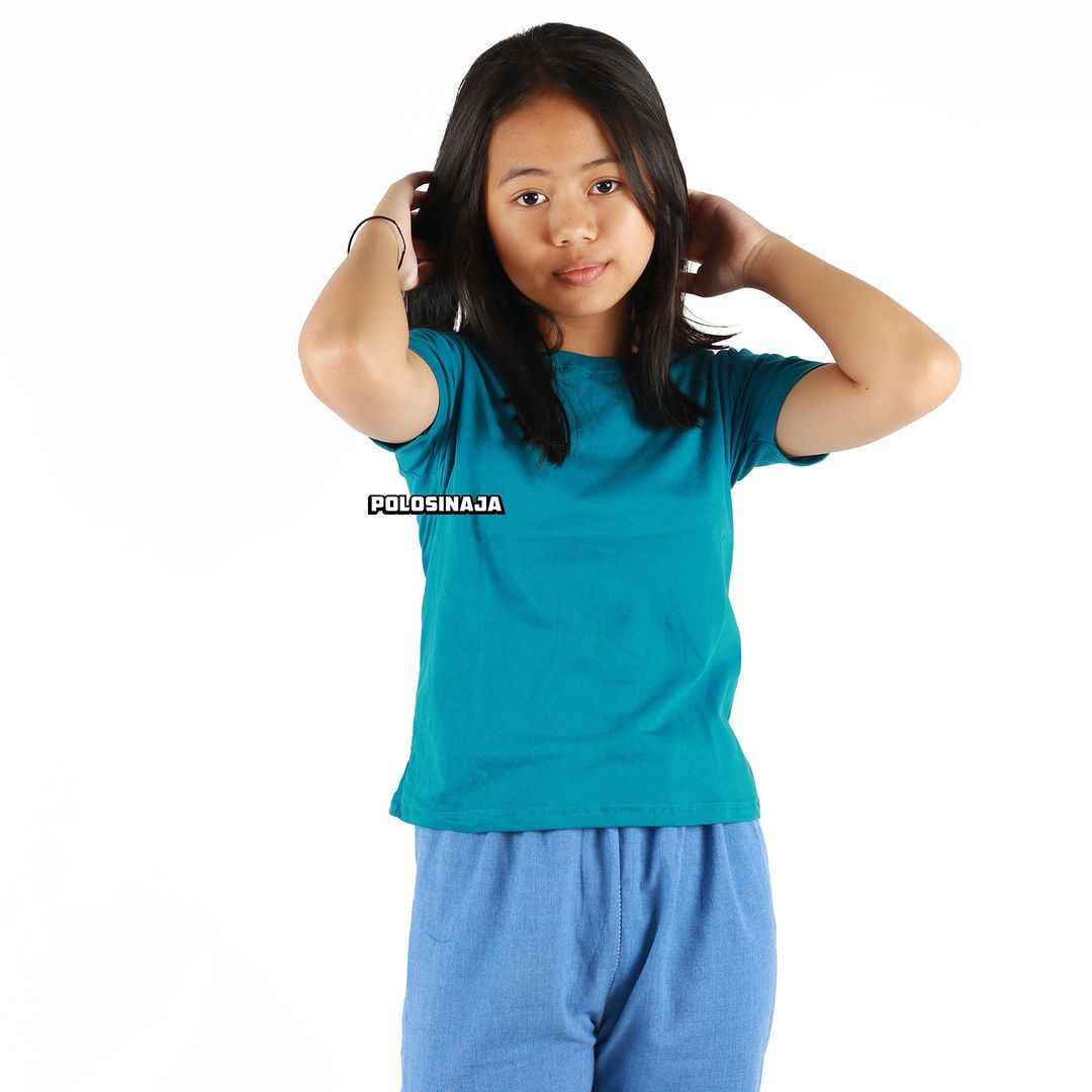 KAOS POLOS ANAK - BIRU TOSCA