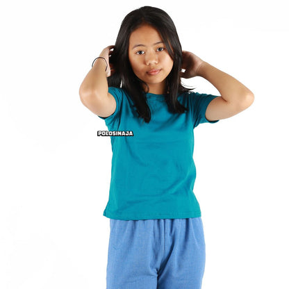 KAOS POLOS ANAK - BIRU TOSCA