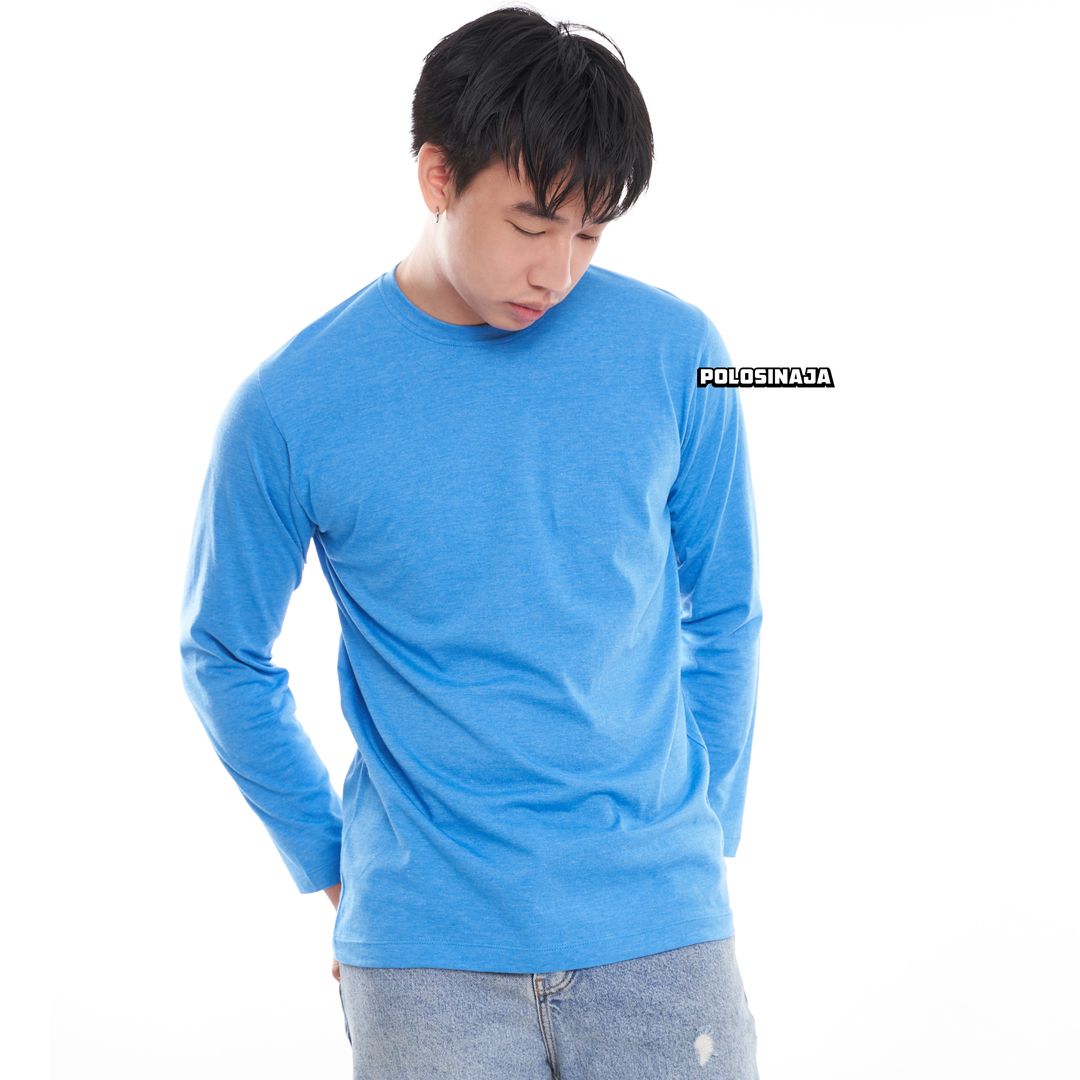 KAOS LENGAN PANJANG - BIRU MISTY