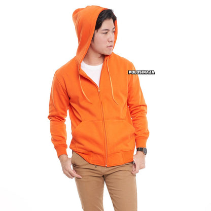 HOODIE ZIPPER - ORANGE