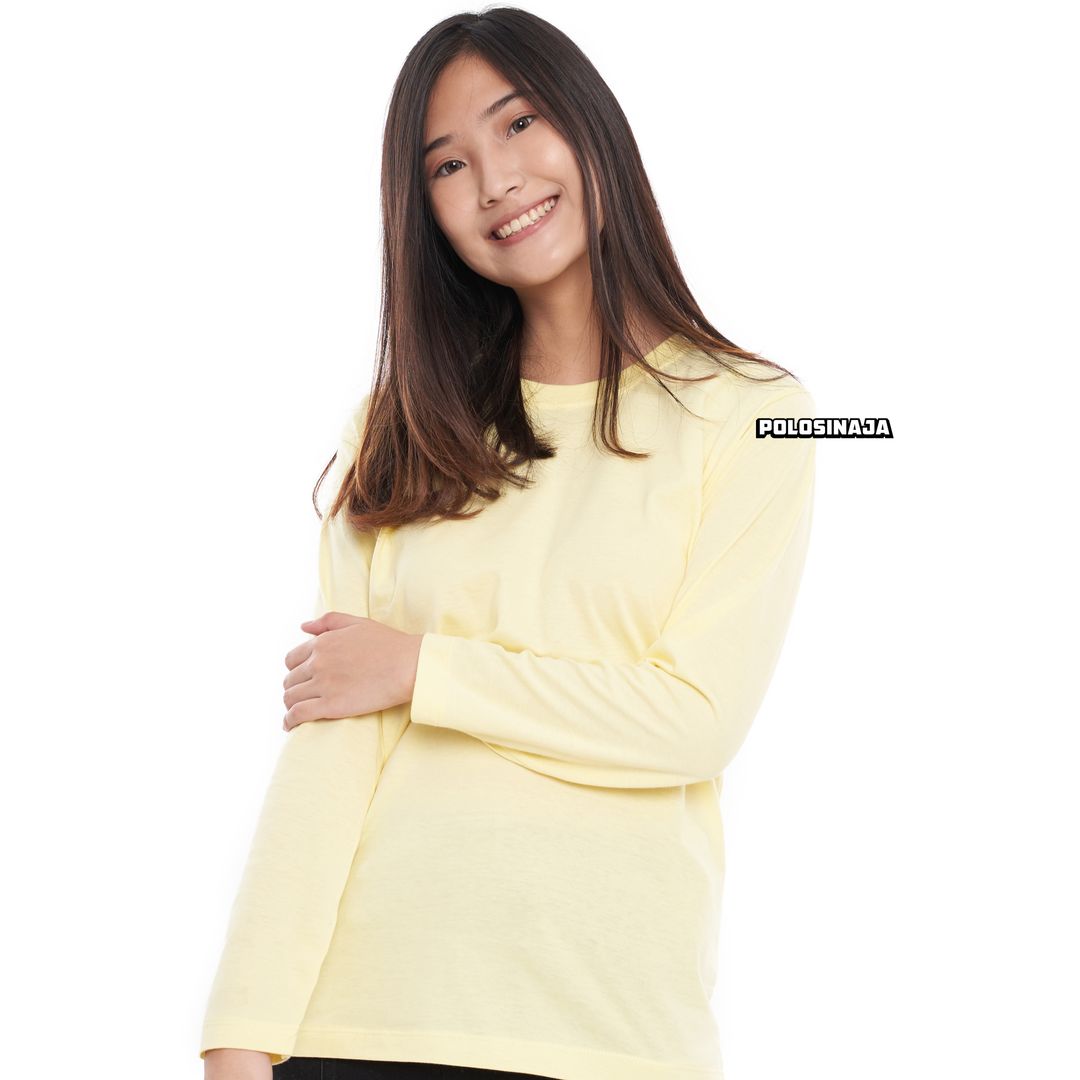 KAOS LENGAN PANJANG - SOFT YELLOW