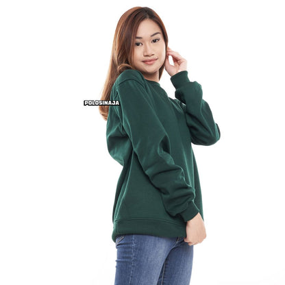 BASIC SWEATER - HIJAU BOTOL