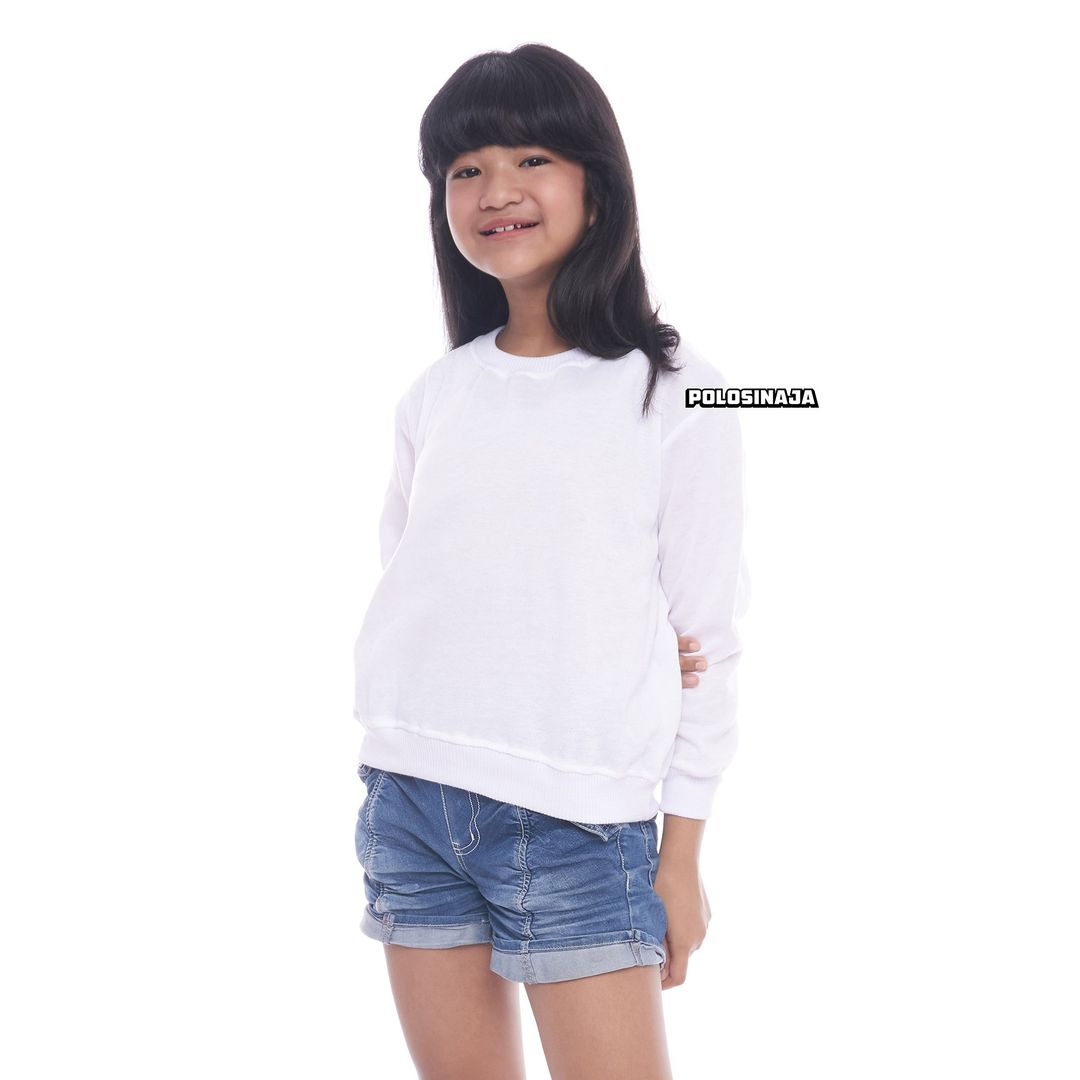 BASIC SWEATER ANAK - WHITE