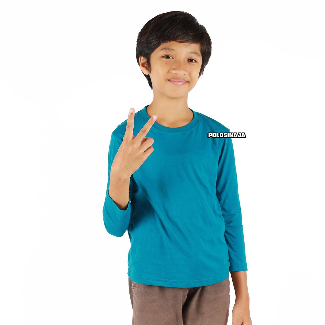 KAOS ANAK LENGAN PANJANG - TEAL