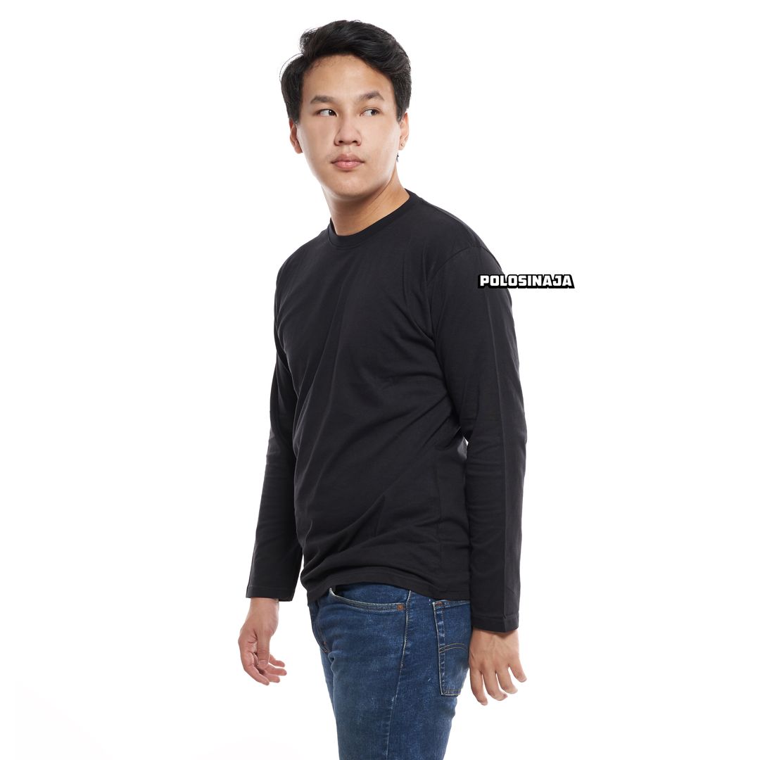 KAOS LENGAN PANJANG - BLACK