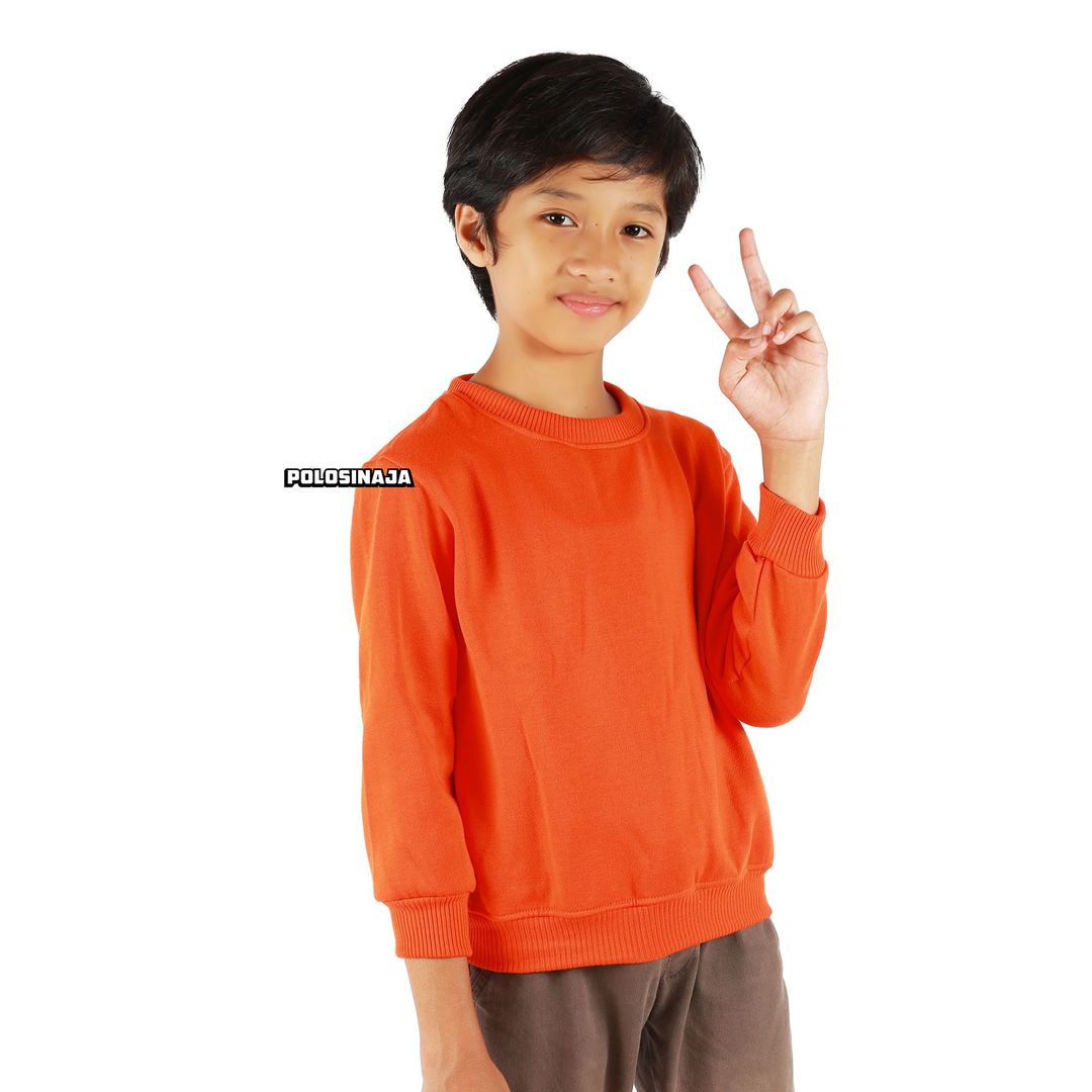 BASIC SWEATER ANAK - ORANGE