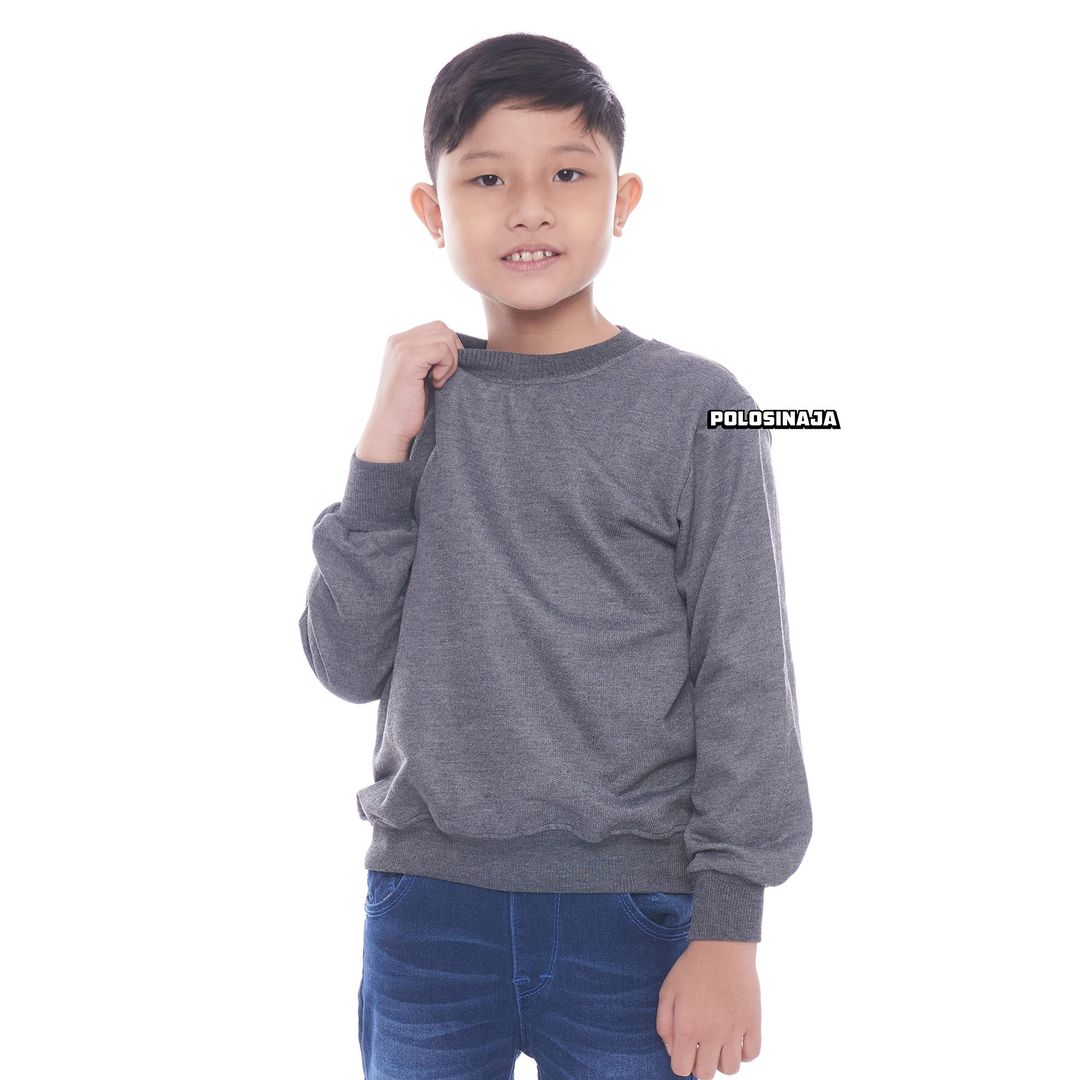 BASIC SWEATER ANAK - ABU MISTY TUA