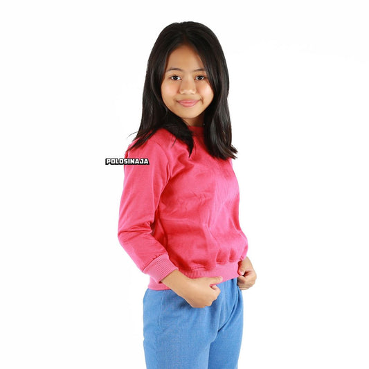 BASIC SWEATER ANAK - PINK FANTA