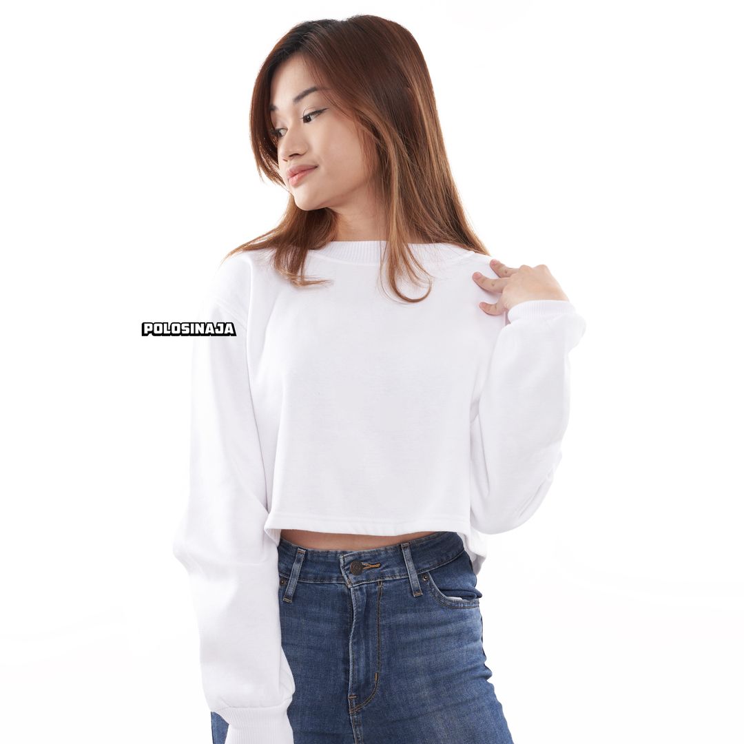 CROP SWEATER - WHITE