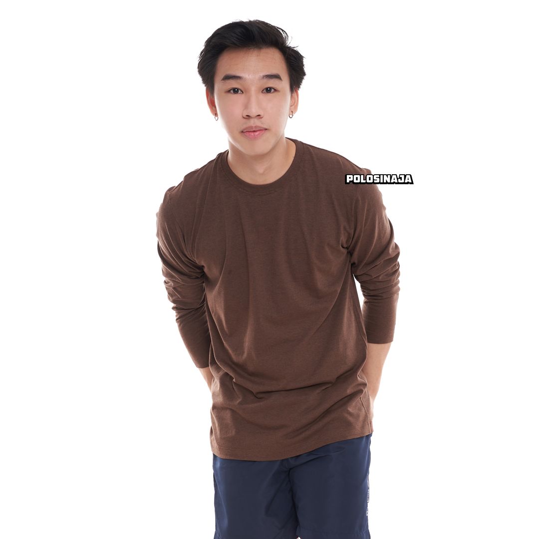 KAOS LENGAN PANJANG - BROWN