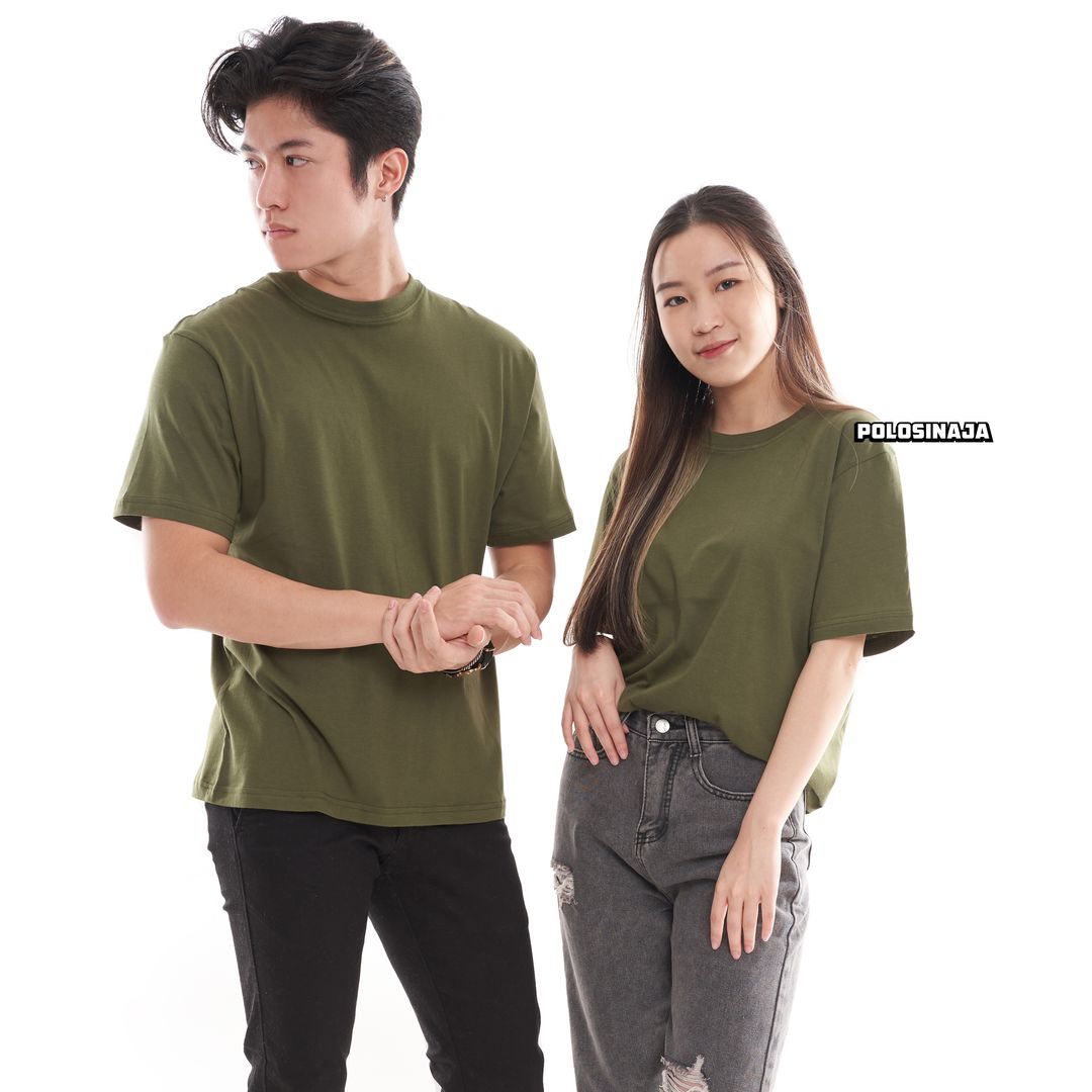 KAOS POLOS - HIJAU ARMY