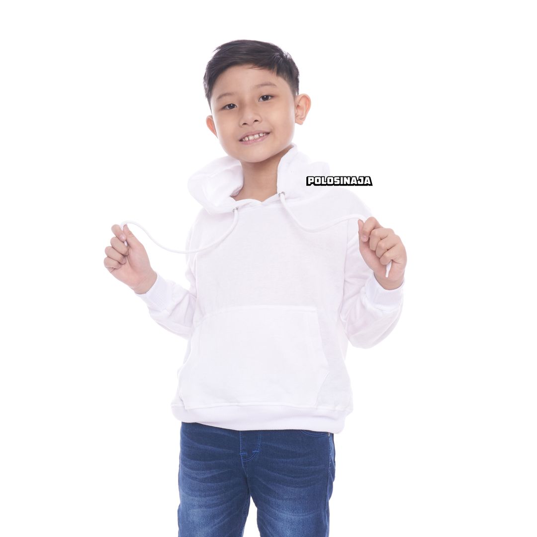 HOODIE JUMPER ANAK - WHITE