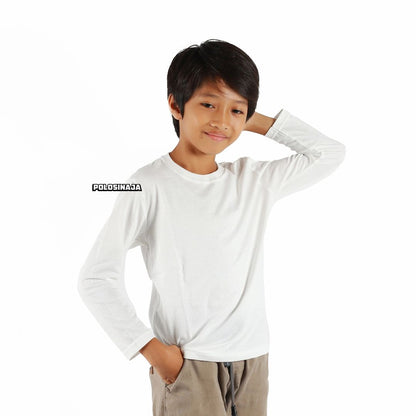 KAOS ANAK LENGAN PANJANG - WHITE