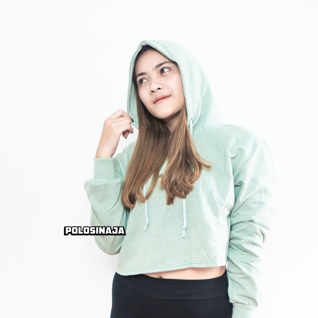 CROP HOODIE - MINT