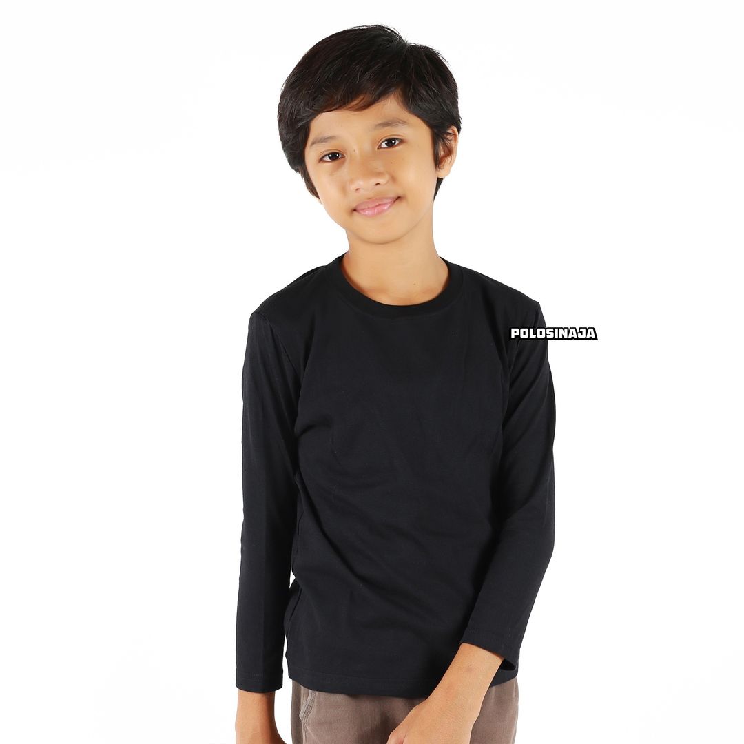 KAOS ANAK LENGAN PANJANG - BLACK