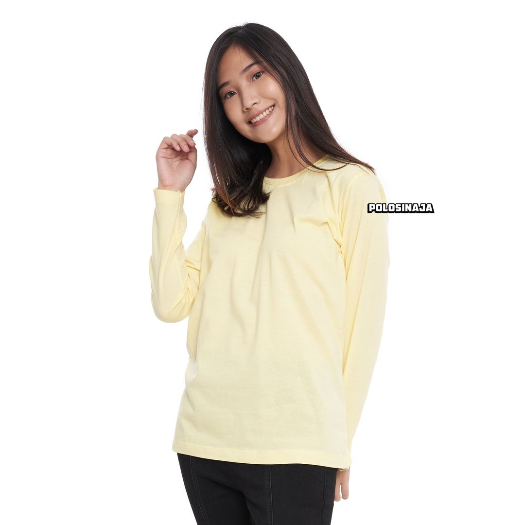 KAOS LENGAN PANJANG - SOFT YELLOW