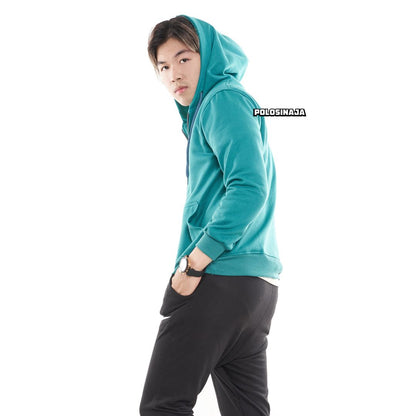 HOODIE ZIPPER - TEAL