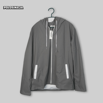 JAKET TASLAN WATERPROOF - GREY