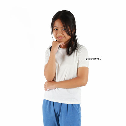 KAOS POLOS ANAK - WHITE