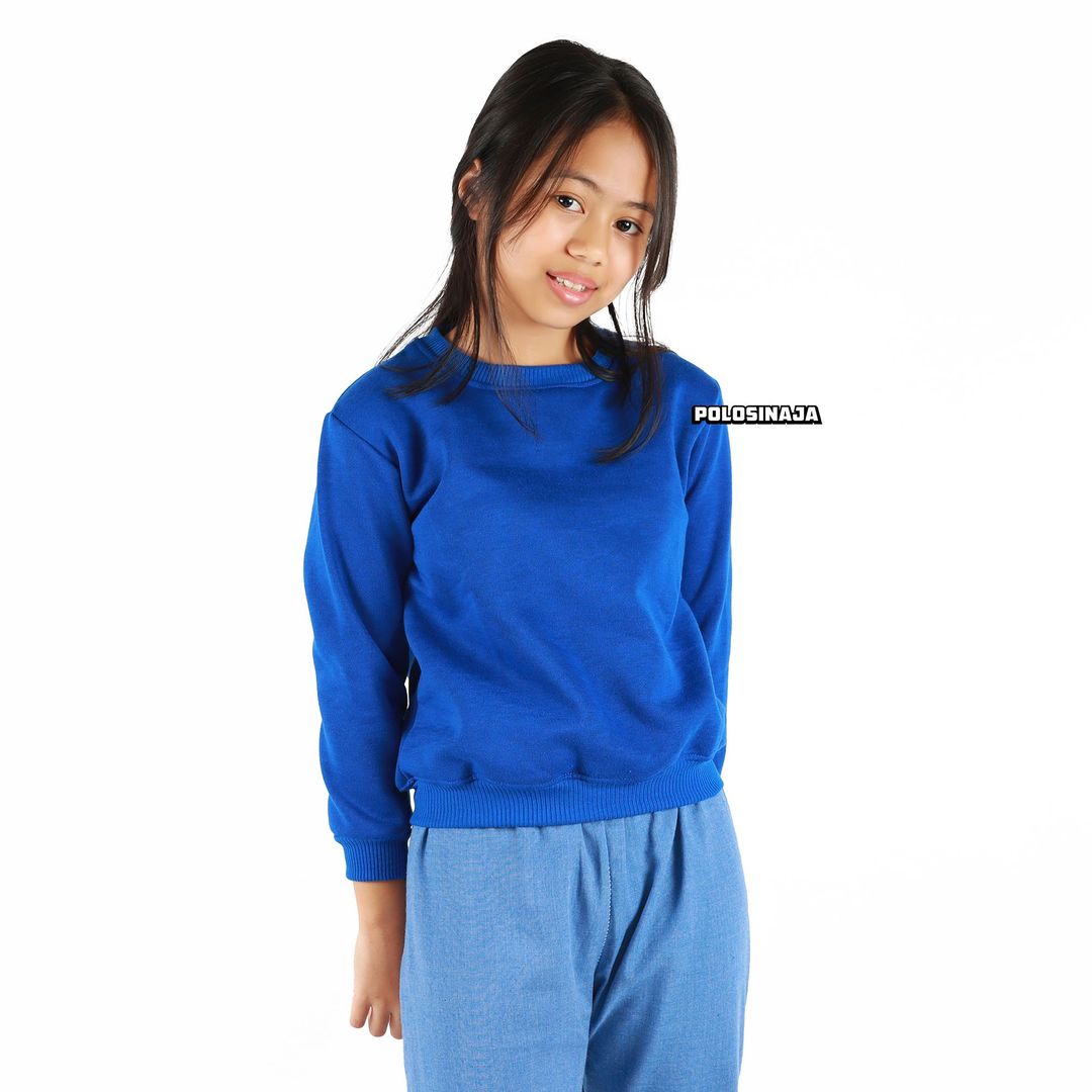 BASIC SWEATER ANAK - ELECTRIC BLUE