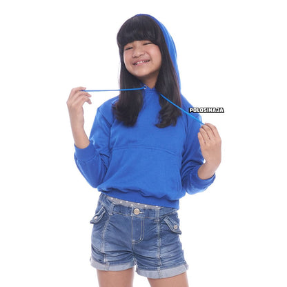 HOODIE JUMPER ANAK - ELECTRIC BLUE