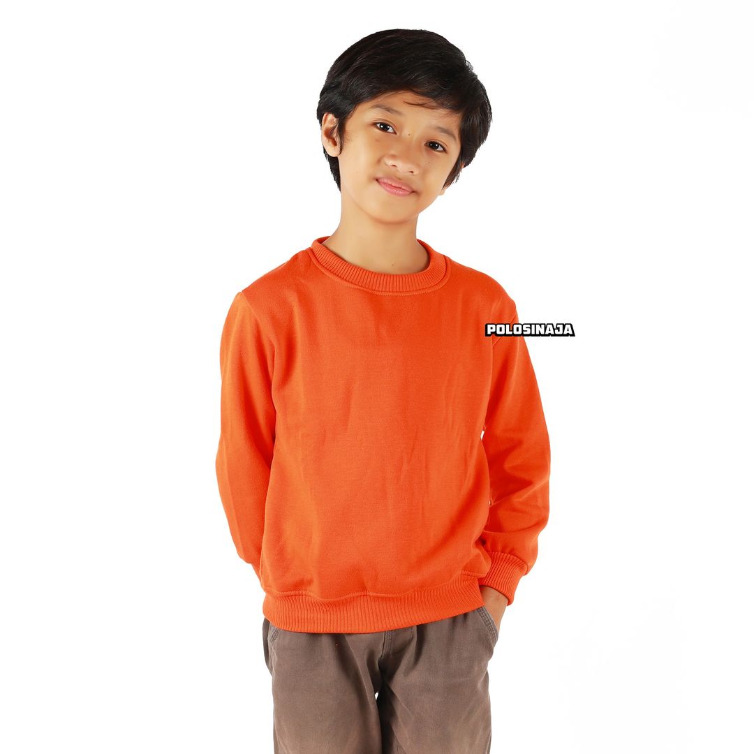 BASIC SWEATER ANAK - ORANGE